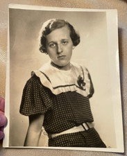 Large Vintage Photograph 10" x 8" Woman in 1920s Clothing