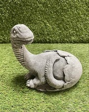 Concrete Dinosaur Egg Ornament Prehistoric Sculpture Baby Dino Outdoor Garden