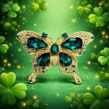 Coloured Butterfly Brooch