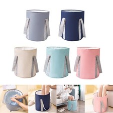 Foldable portable foot bath, outdoor water container, fishing hiking spa travel