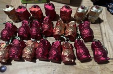 Antique Owl Christmas Tree Decorations Sparkle Hanging For Christmas Tree