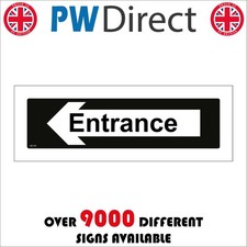 SIGN Entrance Left Arrow Door
