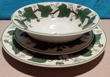 Wedgwood NAPOLEON IVY SALAD PLATE,SOUP BOWL,B&B PLATE England Etruria Barlaston