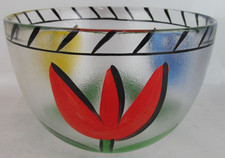 Hand Painted Frosted Glass