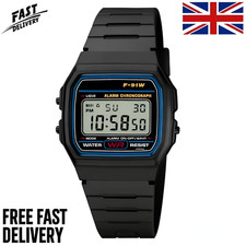 Class Digital Watch F91W Water