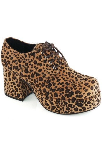 Men leopard platform pimp - men's,