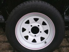 wheel & tyre 13"  5 stud,Genuine new  Apache Trailer wheel, fits Paxton Trailers