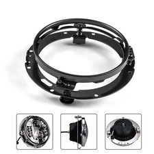 7 inch Black Round Headlight