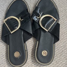 River island black sandal with