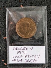 George V, Half Penny 1931, High Grade