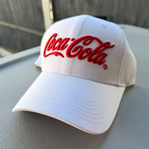 Coca cola white cap drinks - white,