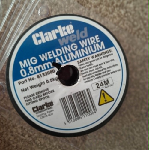 Clarke 8mm aluminium mig - clarke,