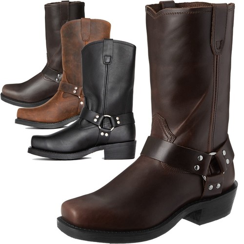 Men calf boots biker - men's,