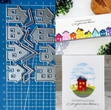 House Metal Cutting Dies Scrapbooking Photo Album Embossing Paper Card Stencils