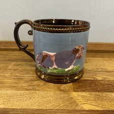 Antique Sunderland Gilt & Pink