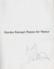 Signed Gordon Ramsay Passion For Flavour Recipes From The Aubergine 1st HB Book