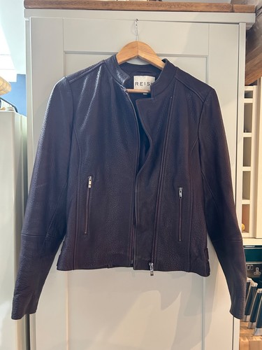 Reiss leather womans jacket