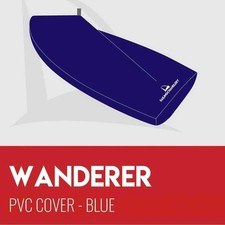 Wanderer Boat Cover - Boom Up - PVC Blue