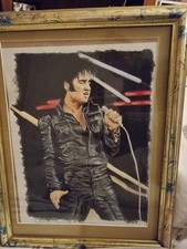 Elvis Water Colour Painting