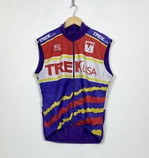 Vintage Trek USA Cycling Vest Gilet Jersey Jacket Full Zip 90s Men’s Size M Top