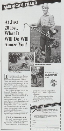 1987 mantis manufacturing - manufacturing, co