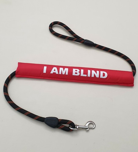 Dog lead sleeve red blind - am,
