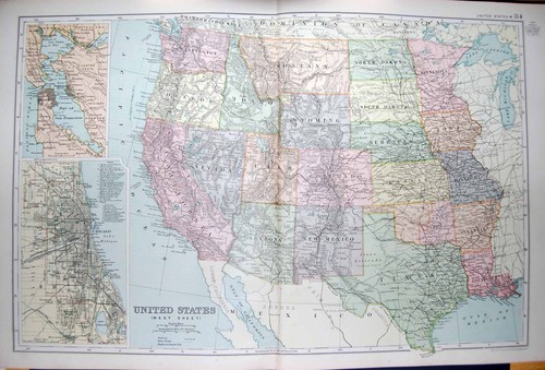 Old antique print - print, map
