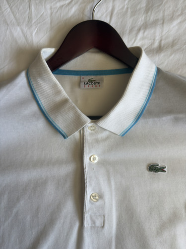 Lacoste polo shirt white - polo, with