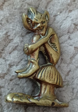 Vintage brass pixie imp