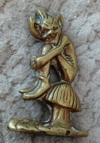 Vintage brass pixie - , imp