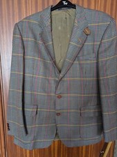DAKS Signature Three Button Checked Blazer Jacket. Size 46 Regular Fit