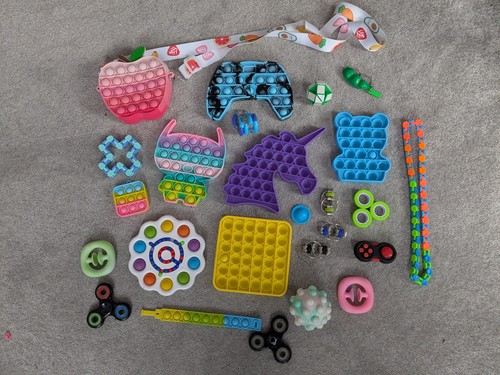 Assorted fidget toy collection