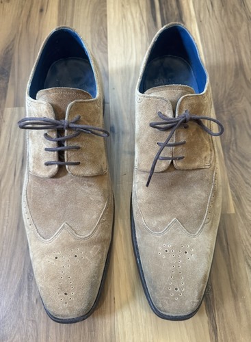 Barker suede tan shoes oxfords - barker,