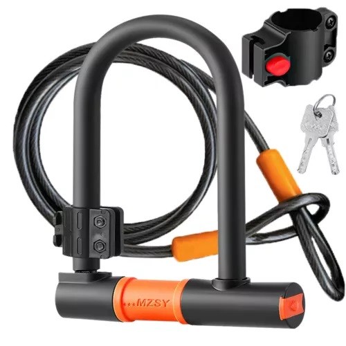 Shaped bike lock with two - shaped,