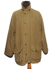 JACK ORTON DERBY TWEED SHOOTING COAT GREEN SIZE XL