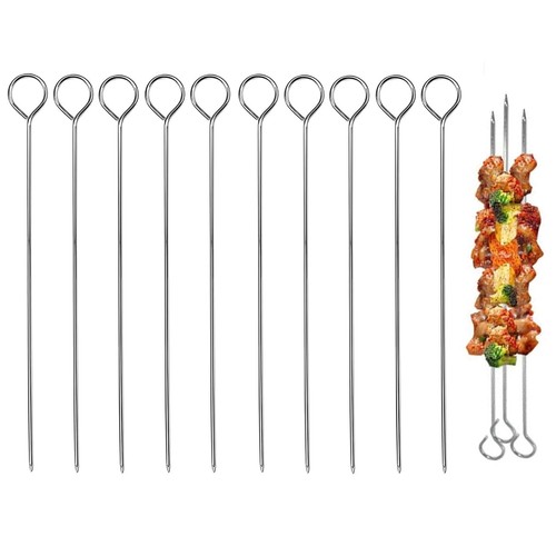 10pcs metal bbq - 10pcs, skewers