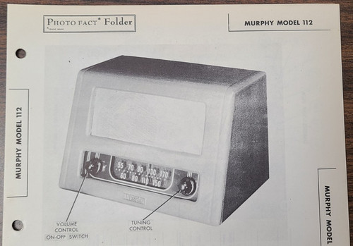 Murphy model 112 radio - 112,