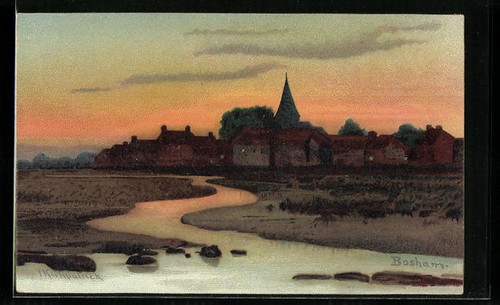 Postcard bosham panorama - postcard, of