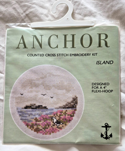 Vintage anchor island cross - island,