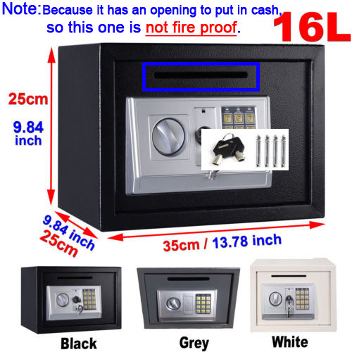 16l digital steel safe - 4.6-16l,