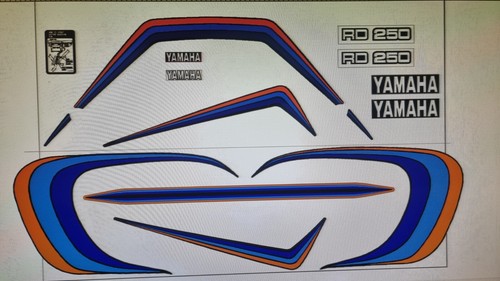 Yamaha rd250lc decal kit - rd250lc,