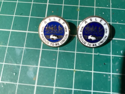 Aslef union badges - union,