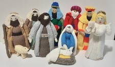 Hand knitted nativity set - nativity, mary