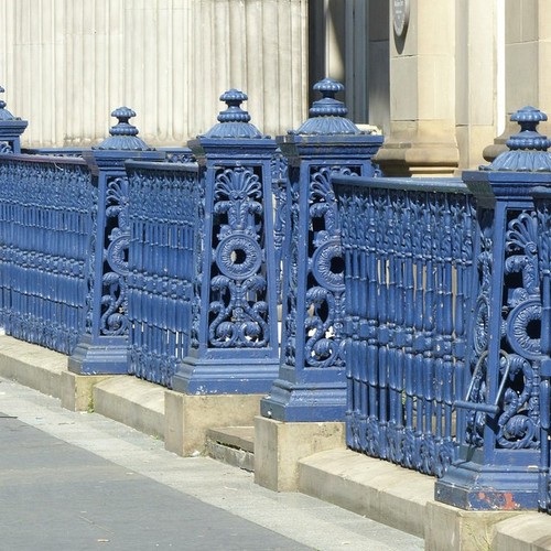 Photo 6x4 cast iron railings - cast,