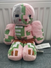 JINX Minecraft Zombie Pigman Plush Stuffed Toy 12”
