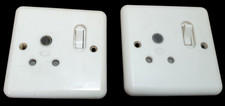 A Pair Of Vintage MK 15A Round Pin 3-Pin Switched Sockets – BS 546 Plug Sockets