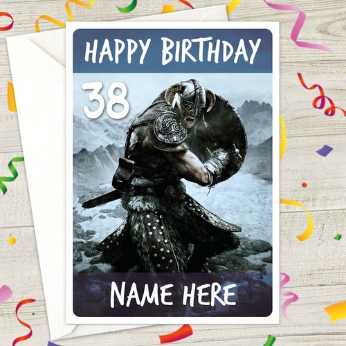 Skyrim personalised birthday - skyrim,