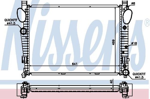 Nissens radiator for - radiator,