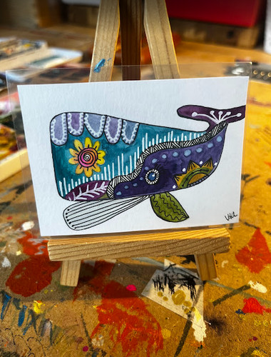 Original watercolour aceo - original,