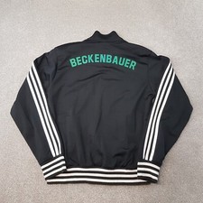 Adidas Mens Track Jacket Small Black Green Beckenbauer 6 Firebird Originals VTG